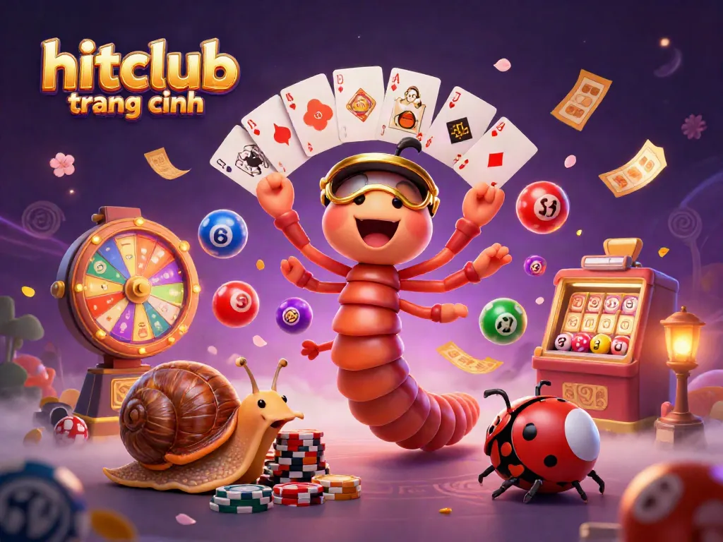 Engage in hitclub trang chính with colorful game elements and dynamic animations showcasing online gambling.