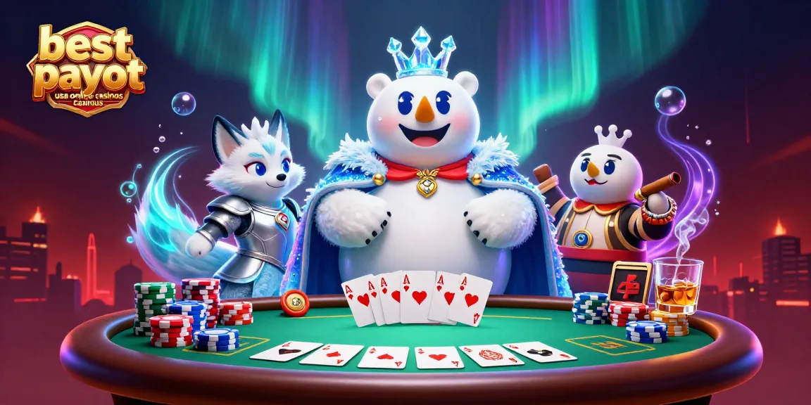 Experience thrilling gaming moments at the best payout USA online casinos Casinous, featuring vibrant poker elements.